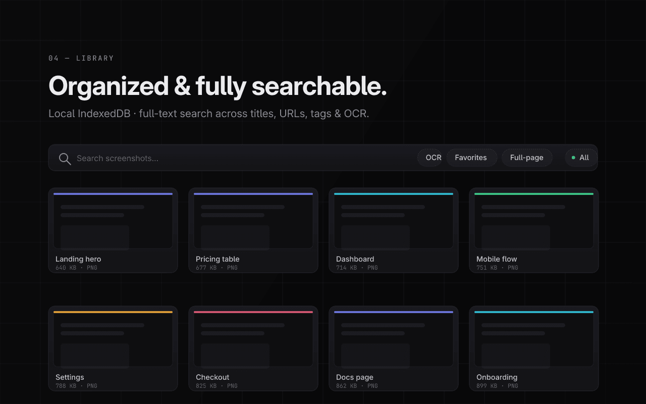 Every capture, one search away