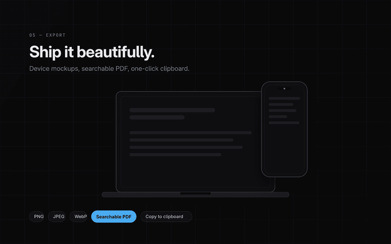 From capture to deliverable