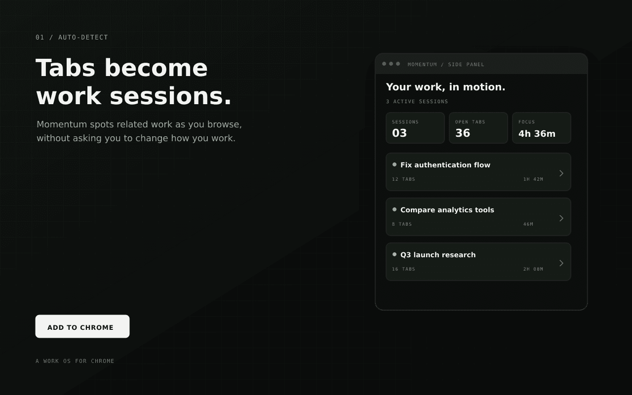 It knows when you're working