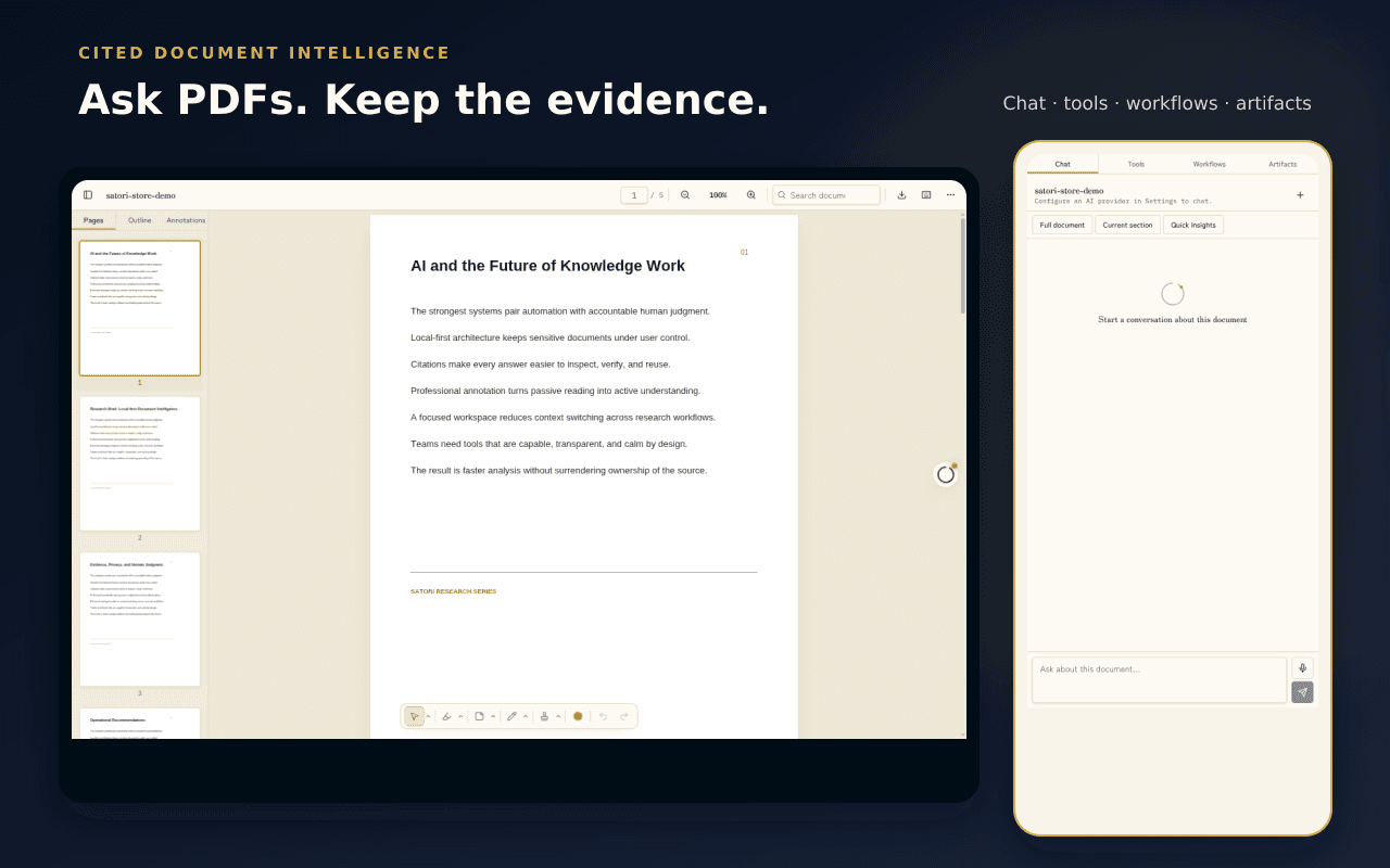 Chat with the document, get receipts